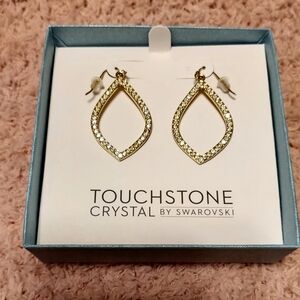 Touchstone Crystal Gold Earrings